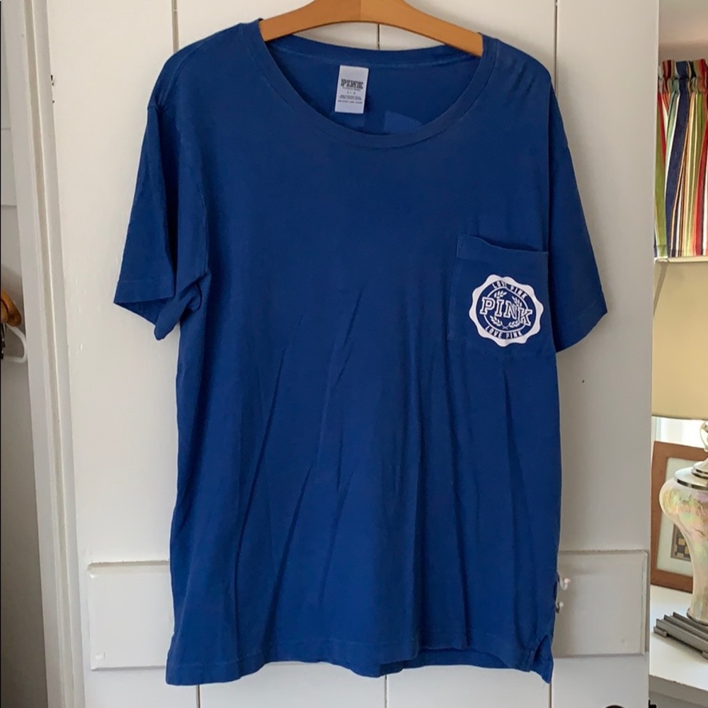 VS Pink shirt sleeve tee, Size L